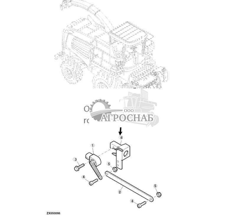 Потенциометр, регулировка высоты жатки 